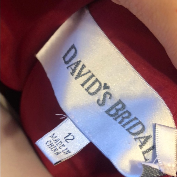 David’s Bridal Strapless Bridesmaid Dress size 12 - Picture 5 of 6